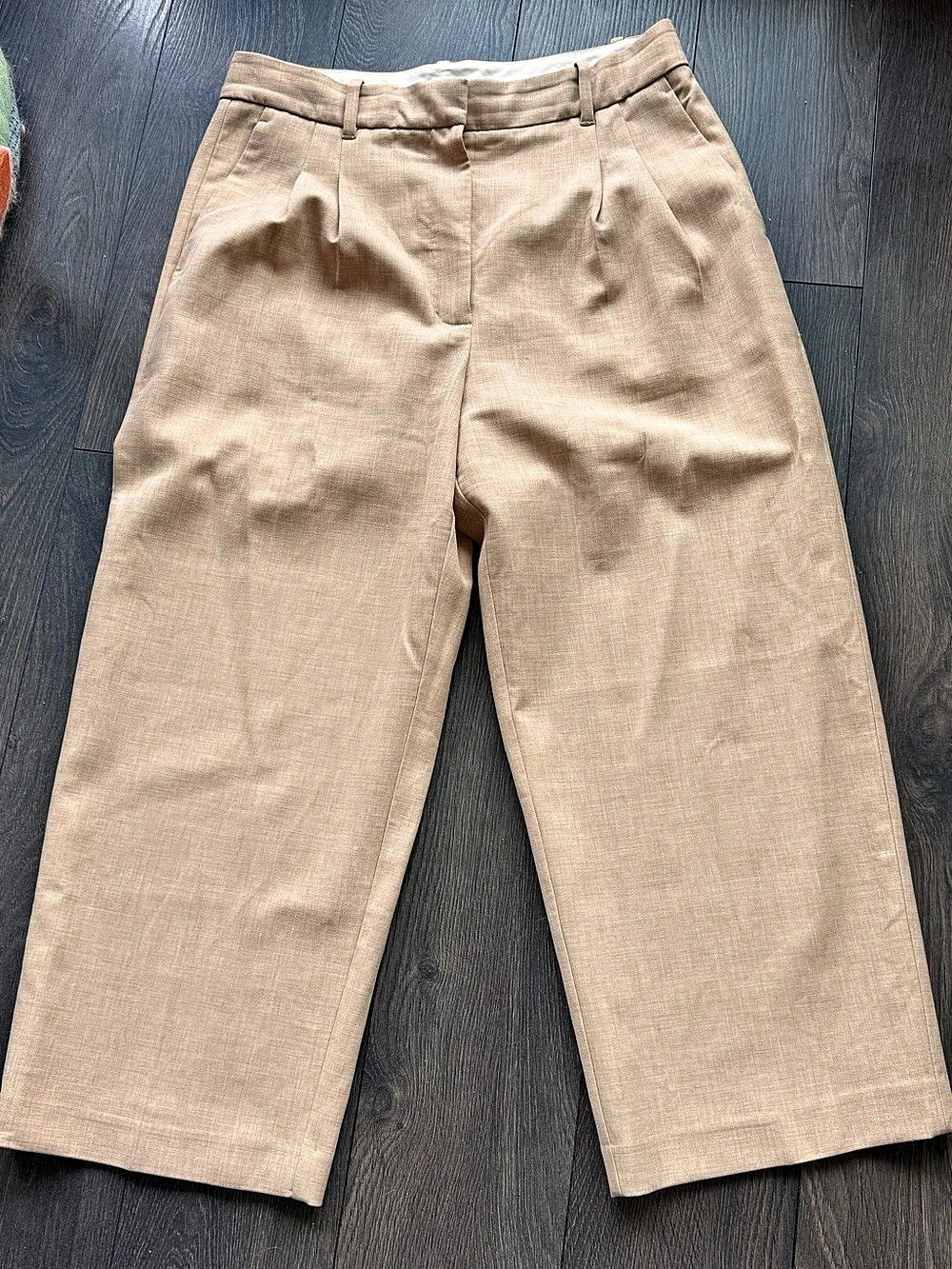 Wilfred Wide Leg Pants in Beige Size 12 Like New